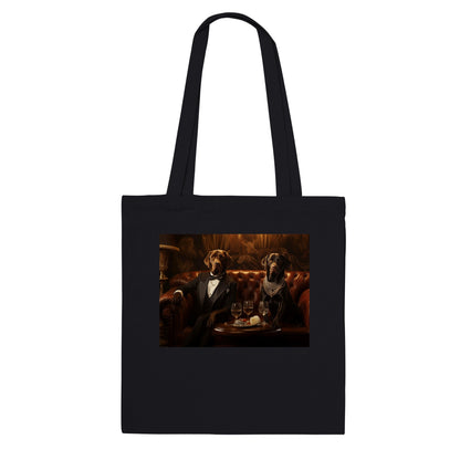 100% Cotton Classic Tote Bag featuring Art Deco Labrador Design - Hobbster