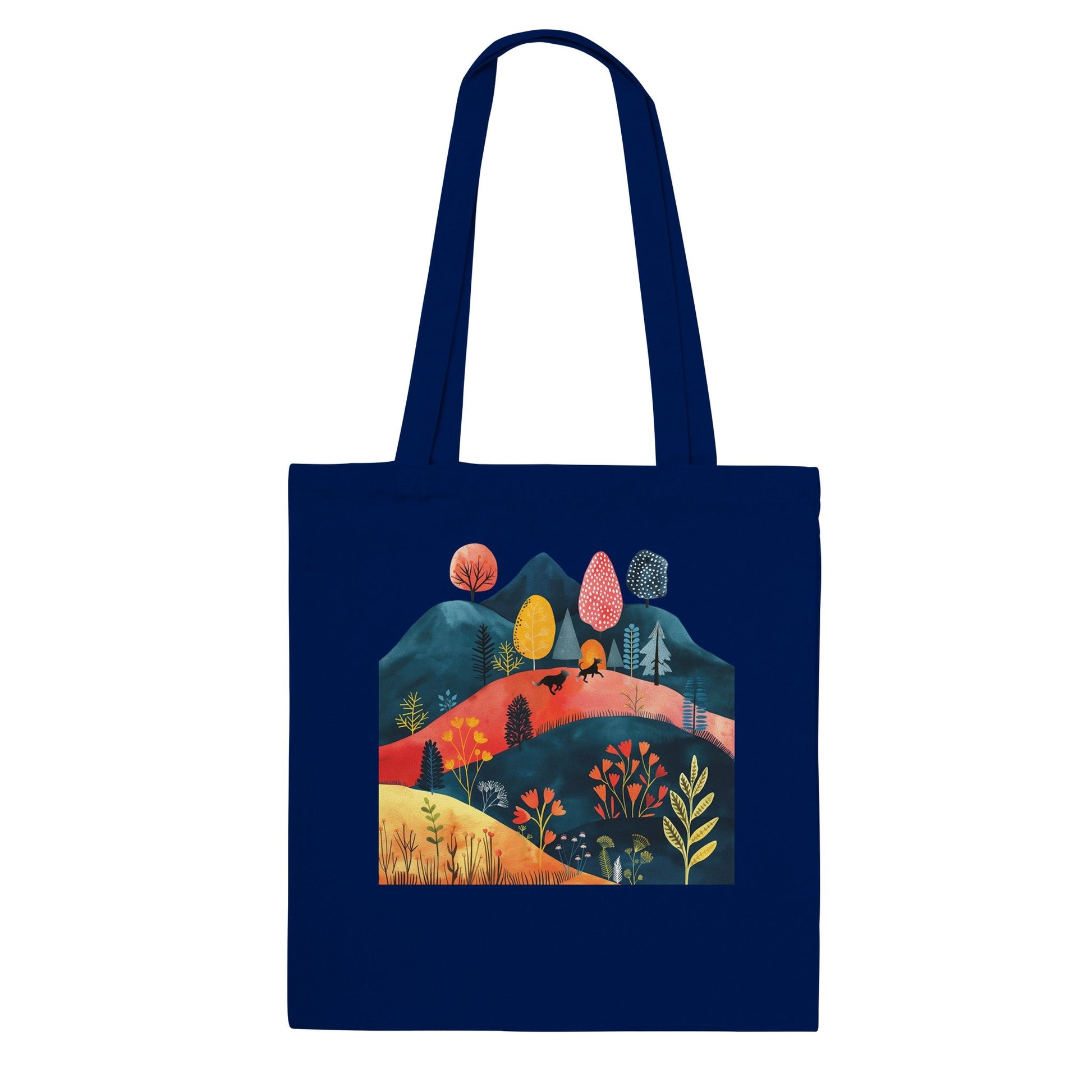 100% Cotton Classic Tote Bag With Cottage Core Design - Hobbster