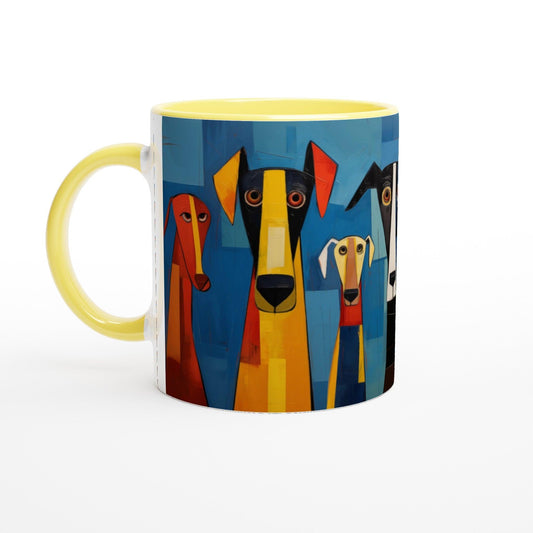 11oz Ceramic Mug Featuring The Original Dog Pack - Hobbster