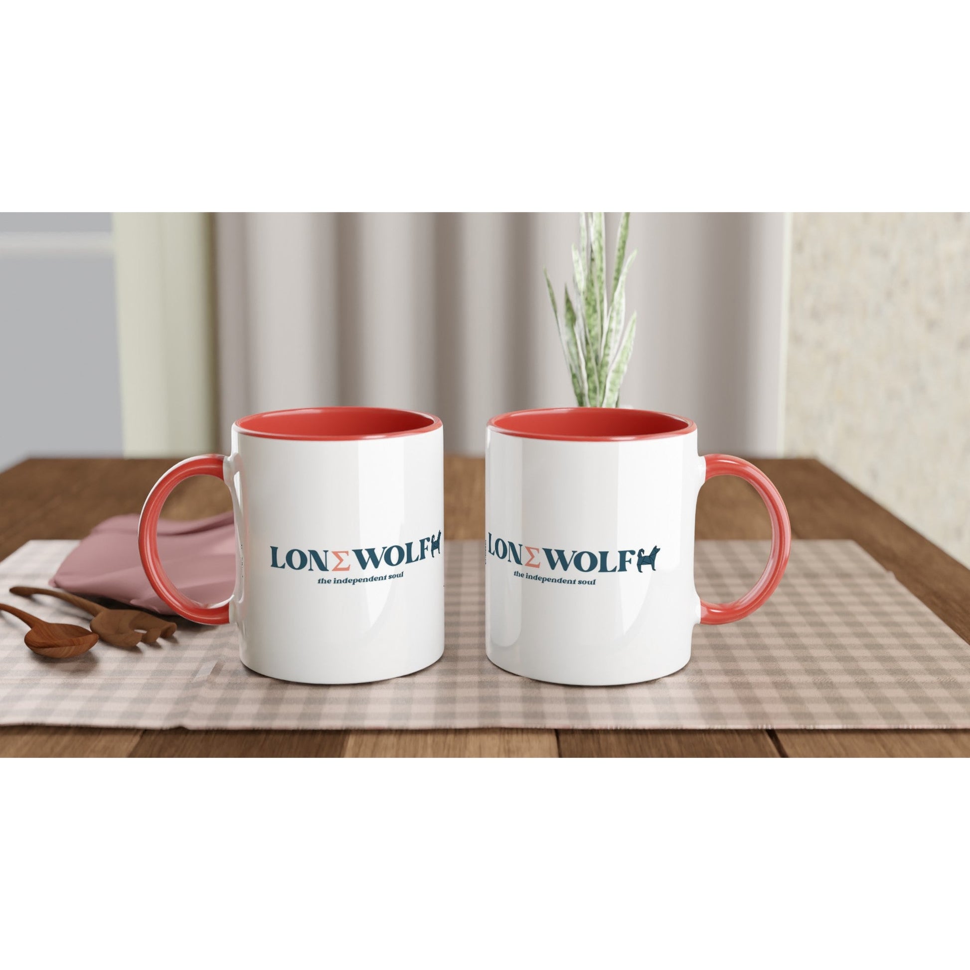 11oz Ceramic Mug with Lone Wolf slogan - Hobbster