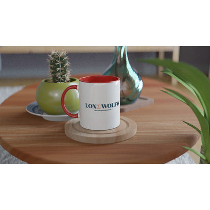 11oz Ceramic Mug with Lone Wolf slogan - Hobbster