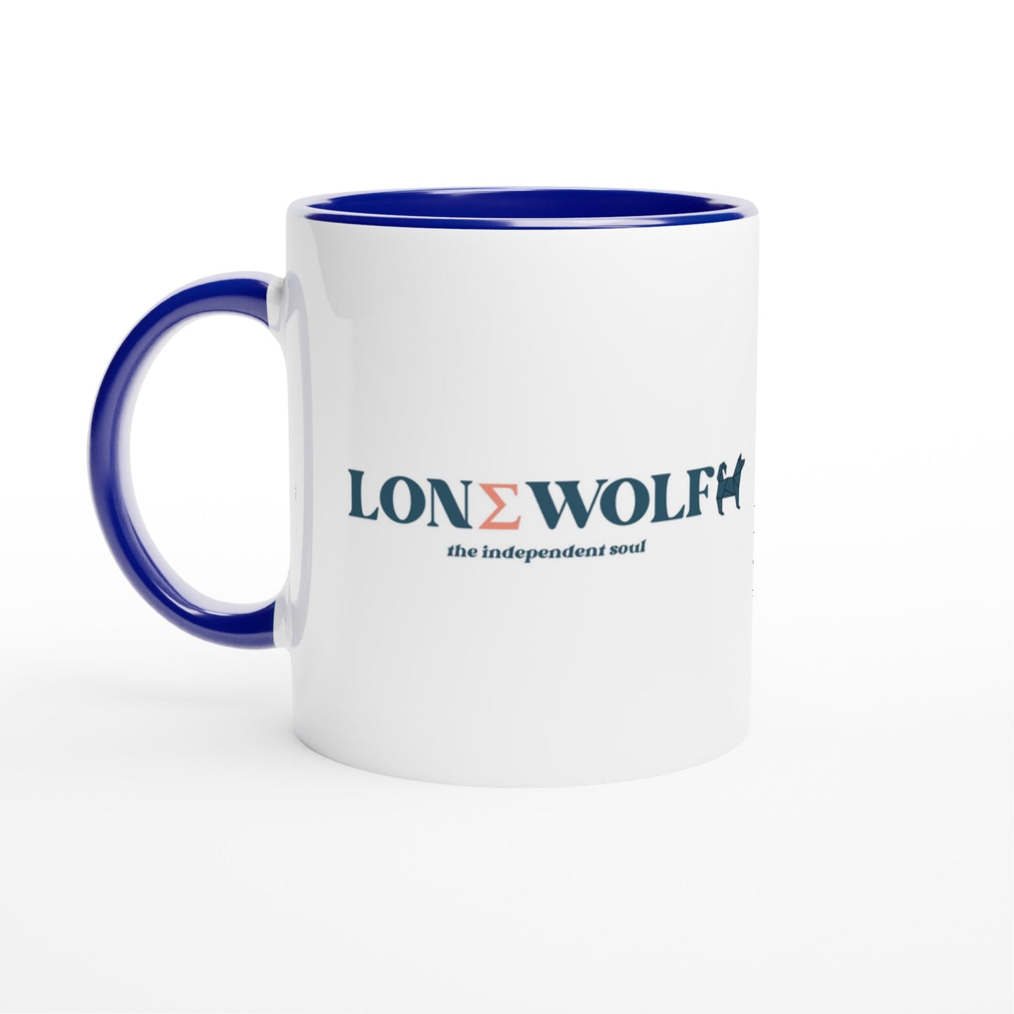 11oz Ceramic Mug with Lone Wolf slogan - Hobbster