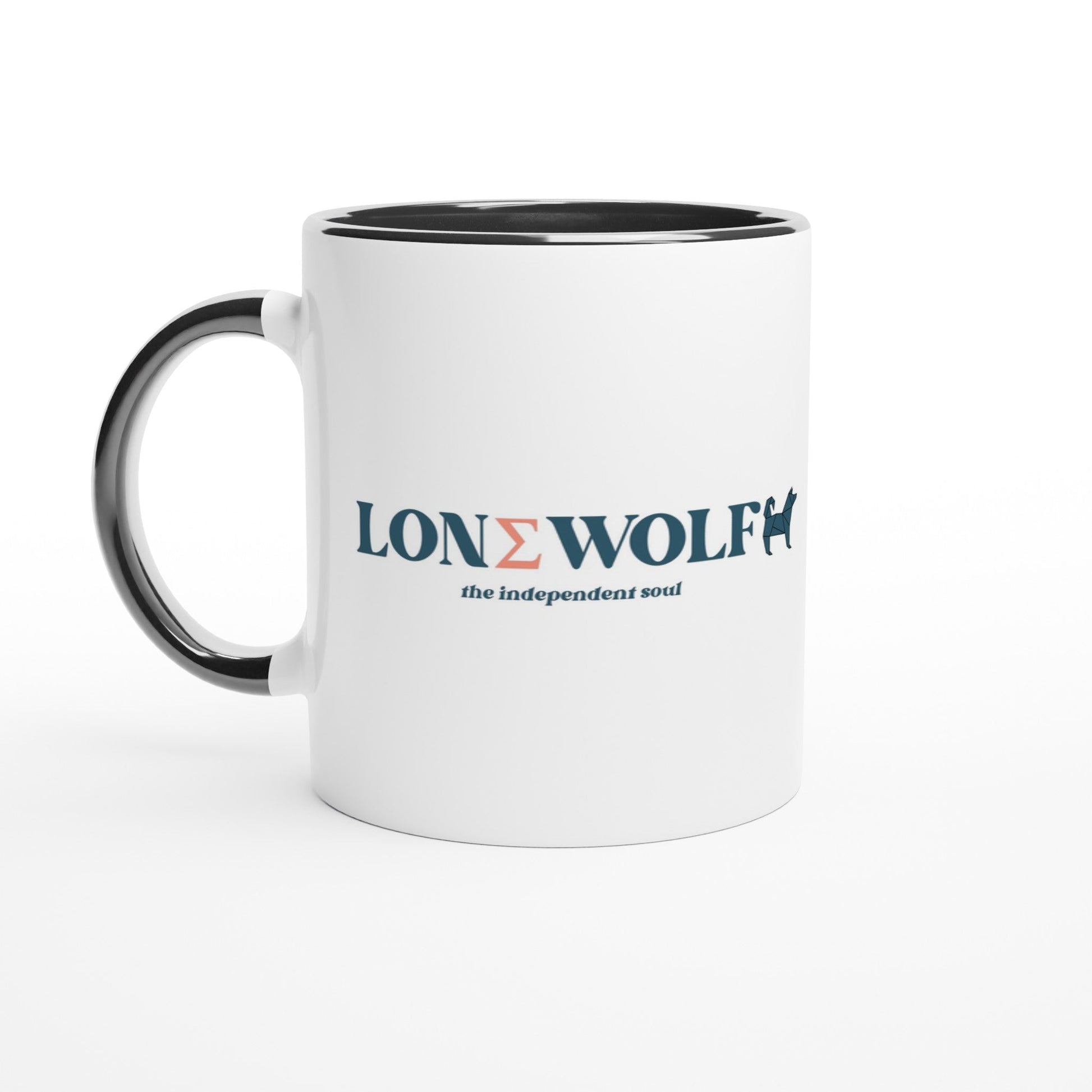 11oz Ceramic Mug with Lone Wolf slogan - Hobbster