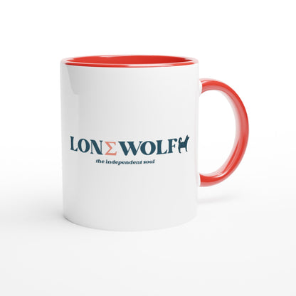 11oz Ceramic Mug with Lone Wolf slogan - Hobbster