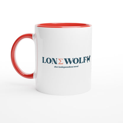 11oz Ceramic Mug with Lone Wolf slogan - Hobbster