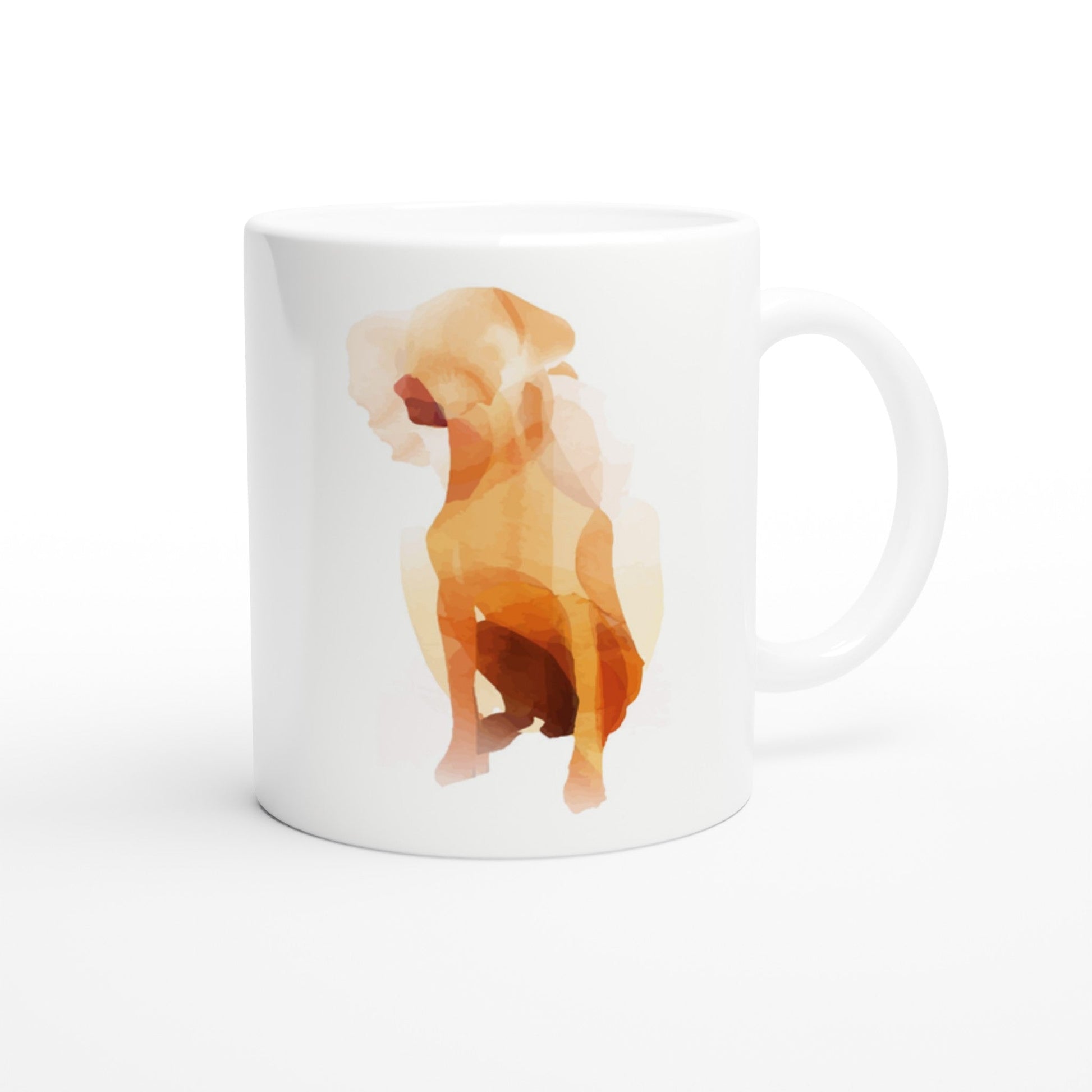 11oz Two-Tone Coffee Mug with Rhodesian Ridgeback Ridgeback watercolour print - Hobbster