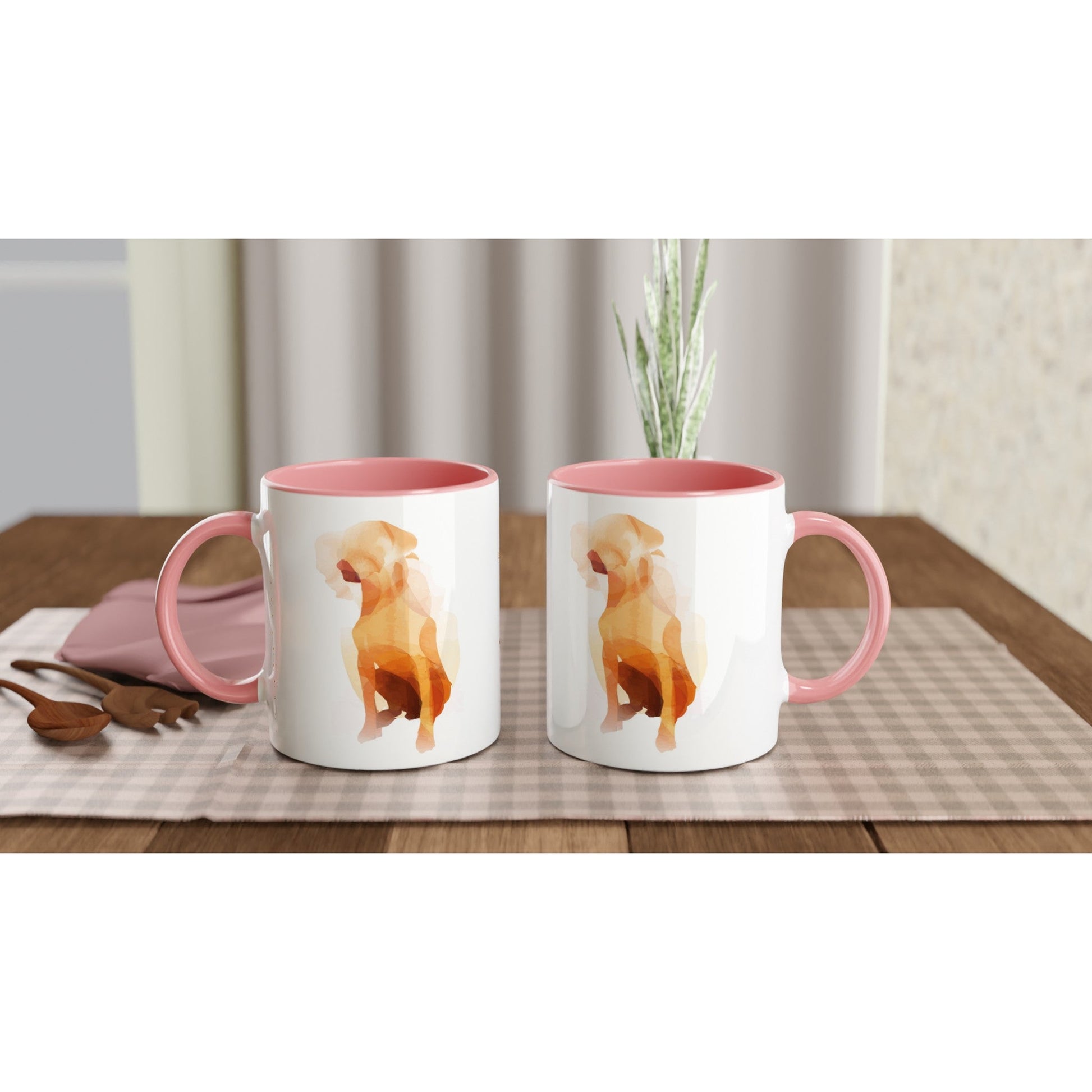 11oz Two-Tone Coffee Mug with Rhodesian Ridgeback Ridgeback watercolour print - Hobbster