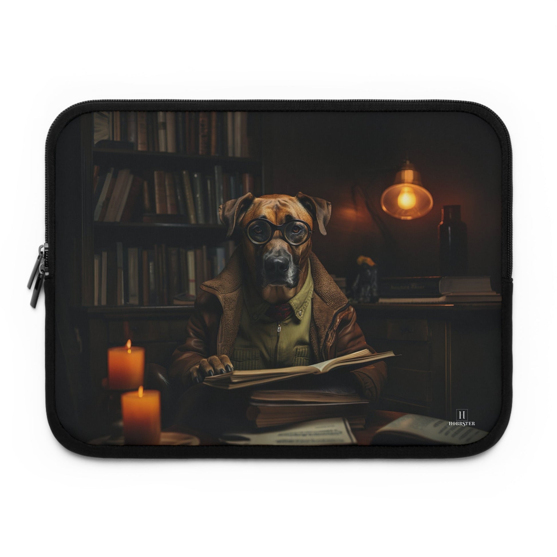 Custom designed Laptop Sleeve featuring a Rhodesian Ridgeback - Hobbster