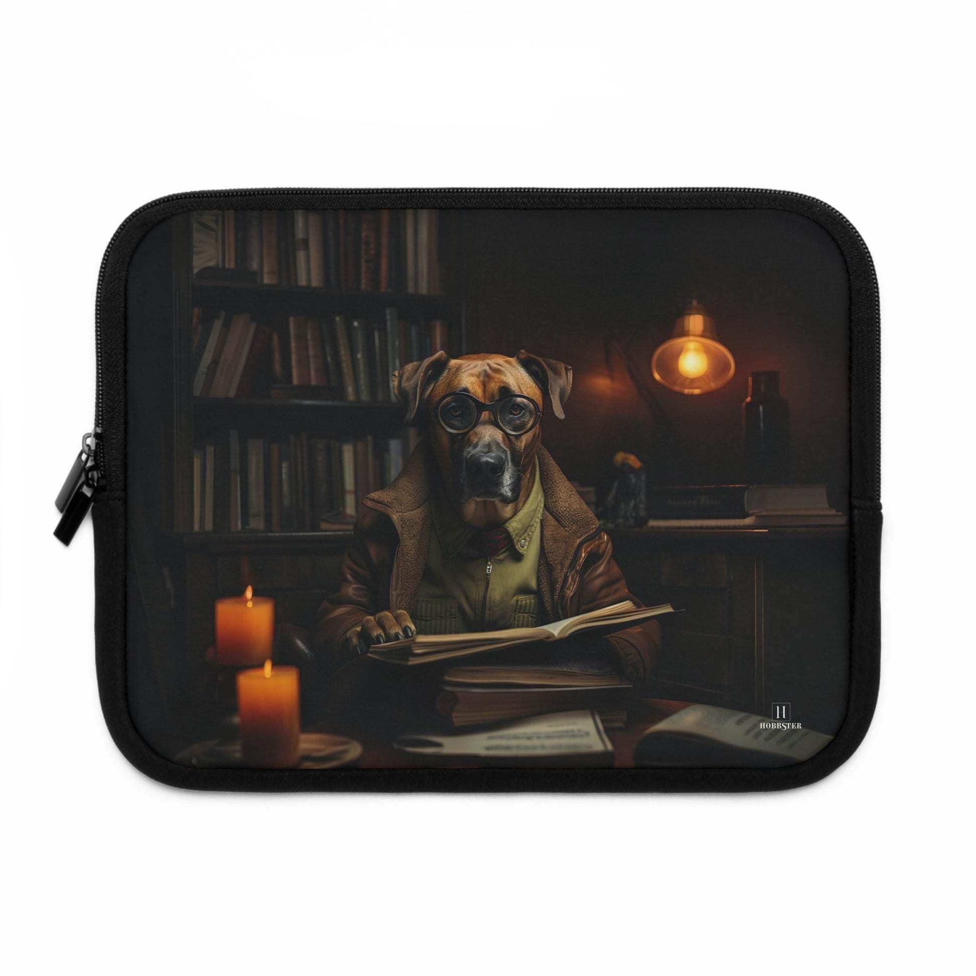 Custom designed Laptop Sleeve featuring a Rhodesian Ridgeback - Hobbster