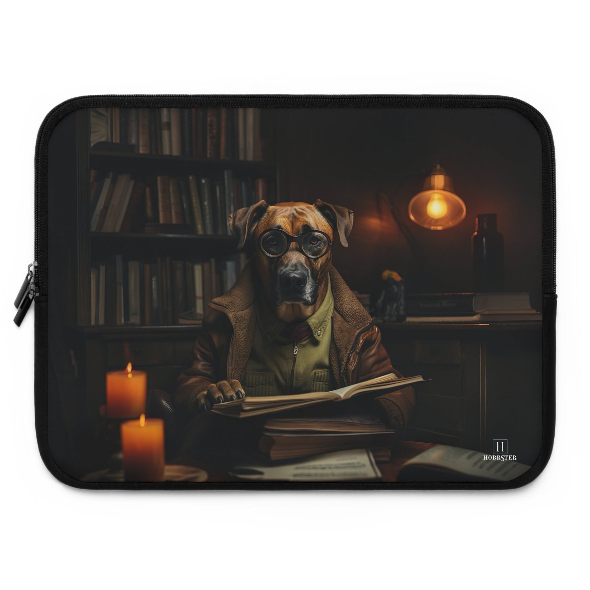 Custom designed Laptop Sleeve featuring a Rhodesian Ridgeback - Hobbster