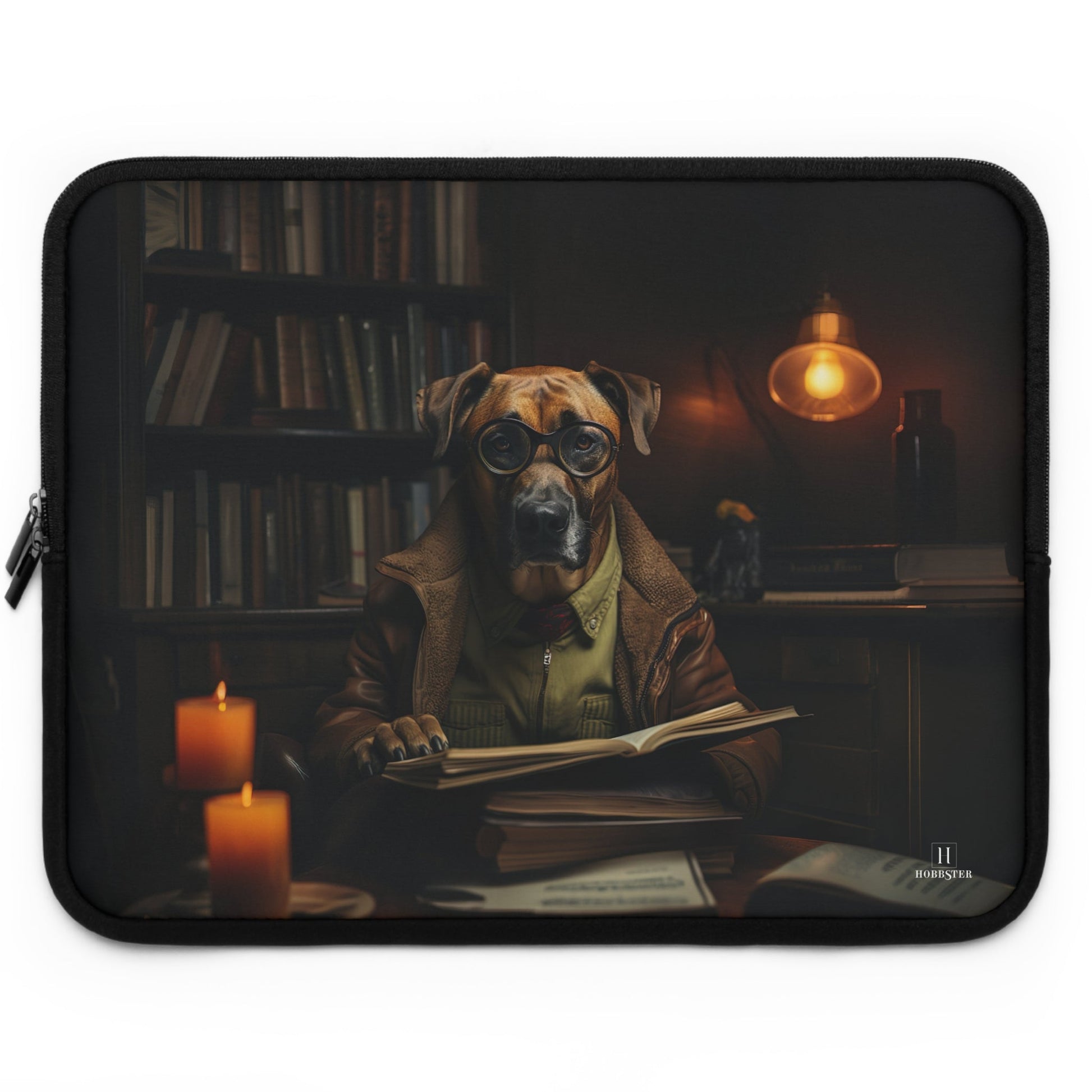 Custom designed Laptop Sleeve featuring a Rhodesian Ridgeback - Hobbster