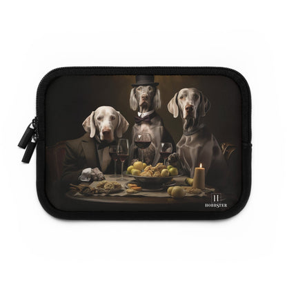 Custom designed Laptop Sleeve featuring classic Weimaraner dog design - Hobbster