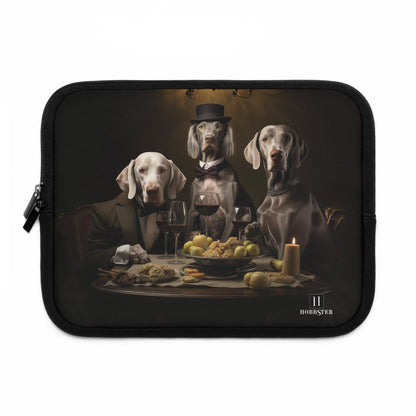 Custom designed Laptop Sleeve featuring classic Weimaraner dog design - Hobbster