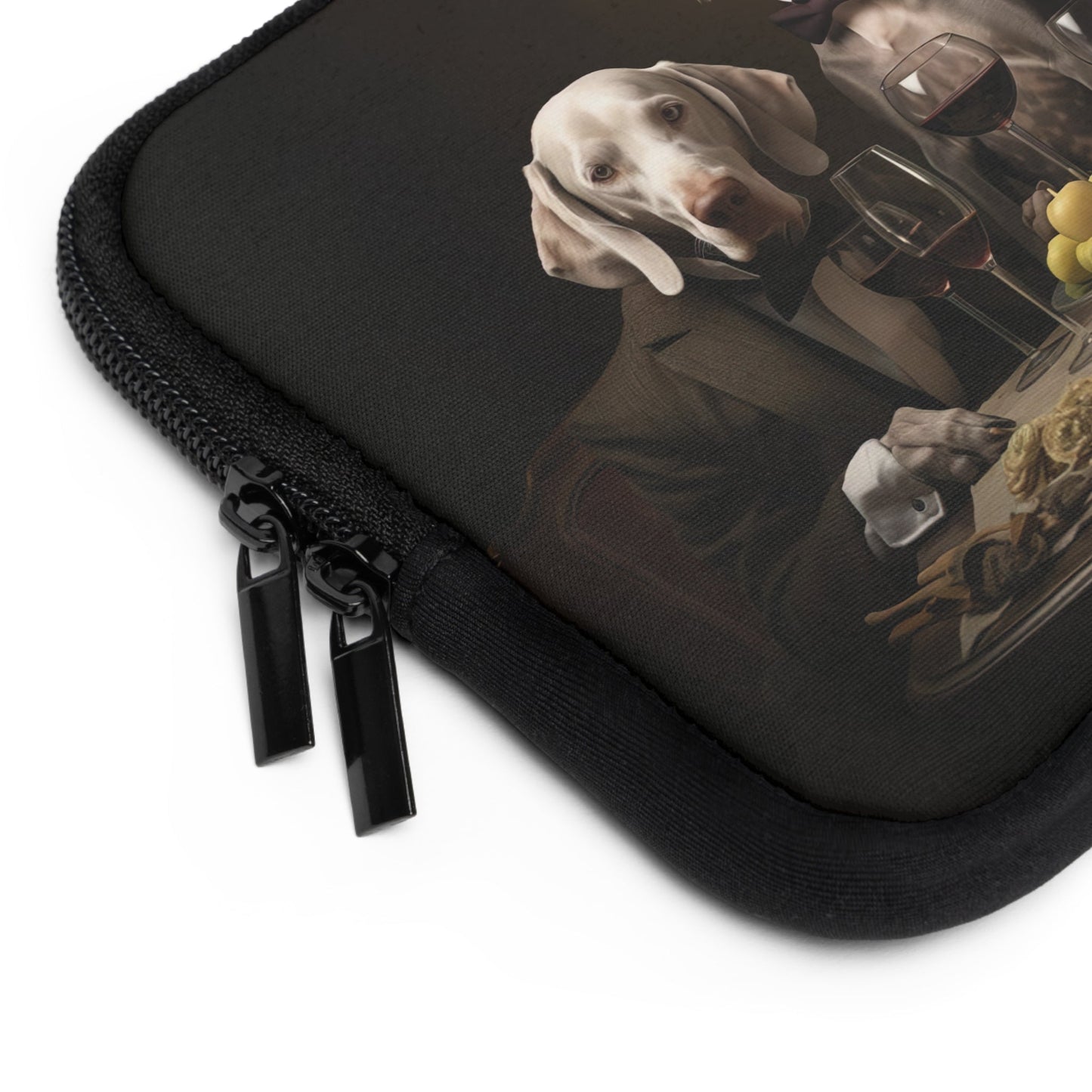 Custom designed Laptop Sleeve featuring classic Weimaraner dog design - Hobbster