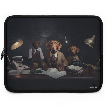 Custom designed Laptop Sleeve featuring Hungarian Vizslas - Hobbster