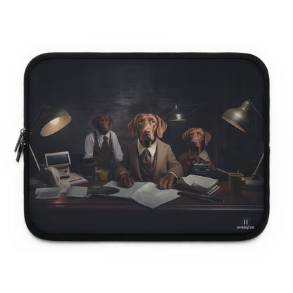 Custom designed Laptop Sleeve featuring Hungarian Vizslas - Hobbster