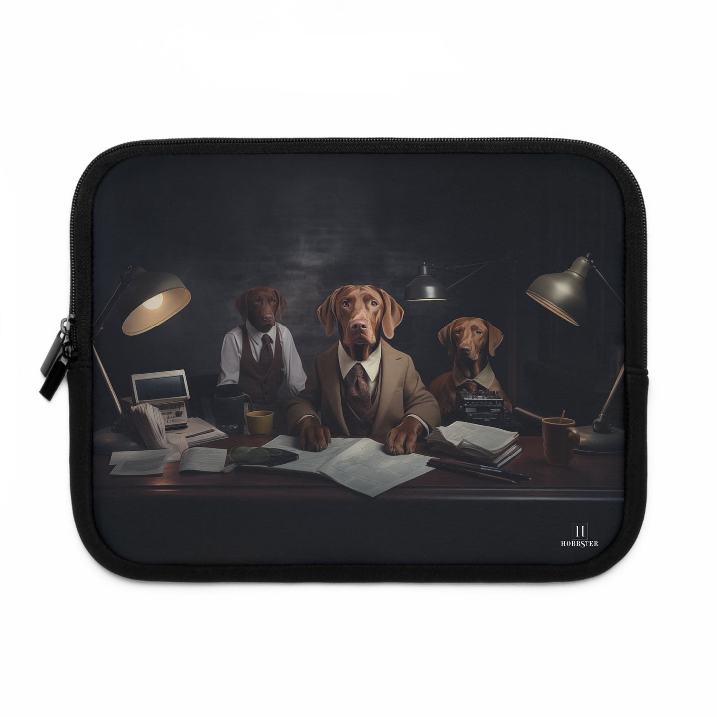 Custom designed Laptop Sleeve featuring Hungarian Vizslas - Hobbster