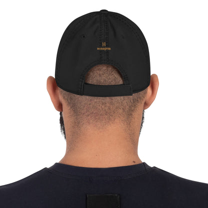 Distressed Baseball Cap featuring Embroidered German Short Haired Pointer Logo - Hobbster