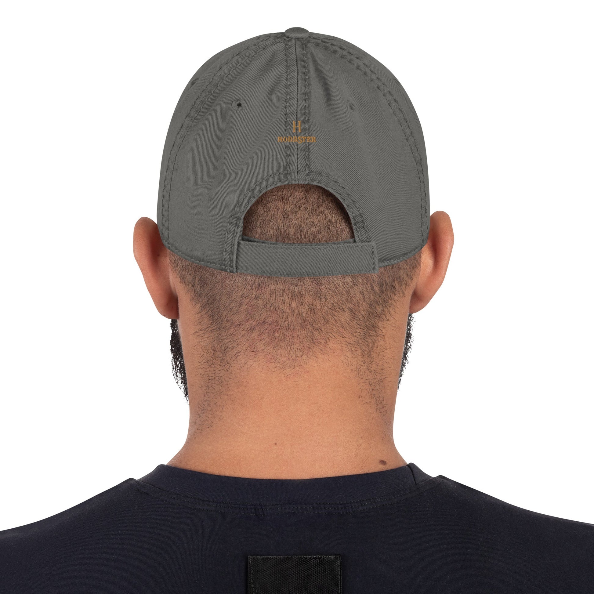 Distressed Baseball Cap featuring Embroidered German Short Haired Pointer Logo - Hobbster