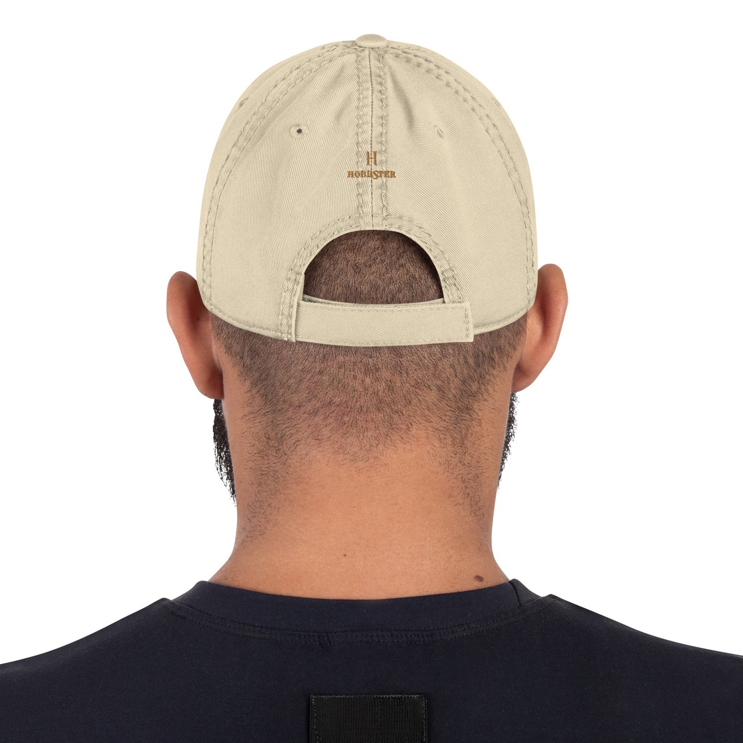 Distressed Baseball Cap featuring Embroidered German Short Haired Pointer Logo - Hobbster