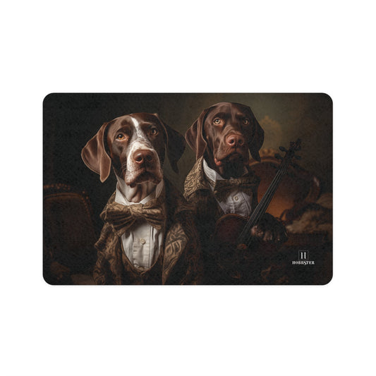 Dog Food Mat with custom German Short Haired Pointer design - Hobbster