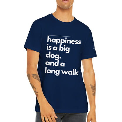 Happiness Is A Big Dog Men's Crewneck T-shirt - Hobbster