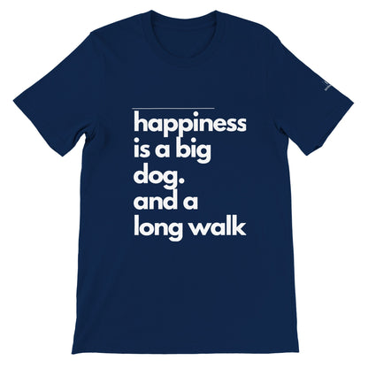 Happiness Is A Big Dog Men's Crewneck T-shirt - Hobbster