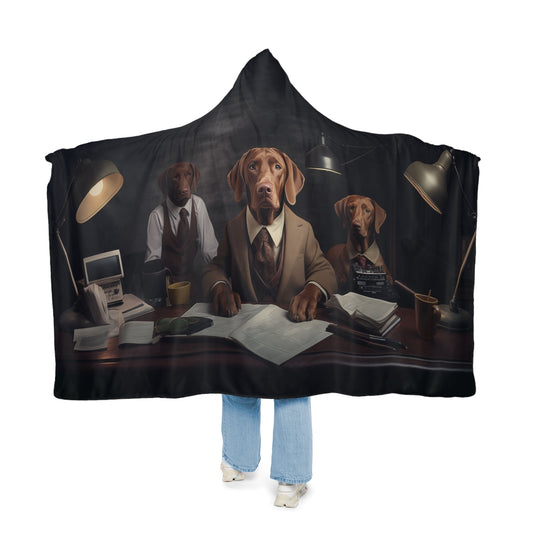 Hooded Blanket - Hungarian Vizsla Design - Hobbster