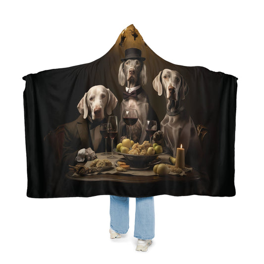 Hooded Blanket - Weimaraner Design - Hobbster