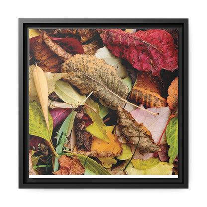 Inspired by Nature Matte Black Canvas Picture Frame of Autumn Leaves - Hobbster