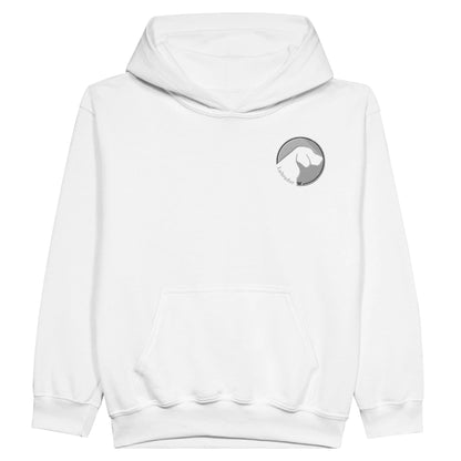 Kids Classic Pullover Hoodie with Embroidered Labrador Logo - Hobbster