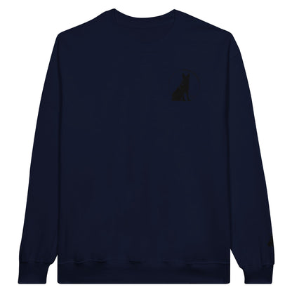 Men's Classic Crewneck Sweatshirt with embroidered German Shepherd logo - Hobbster