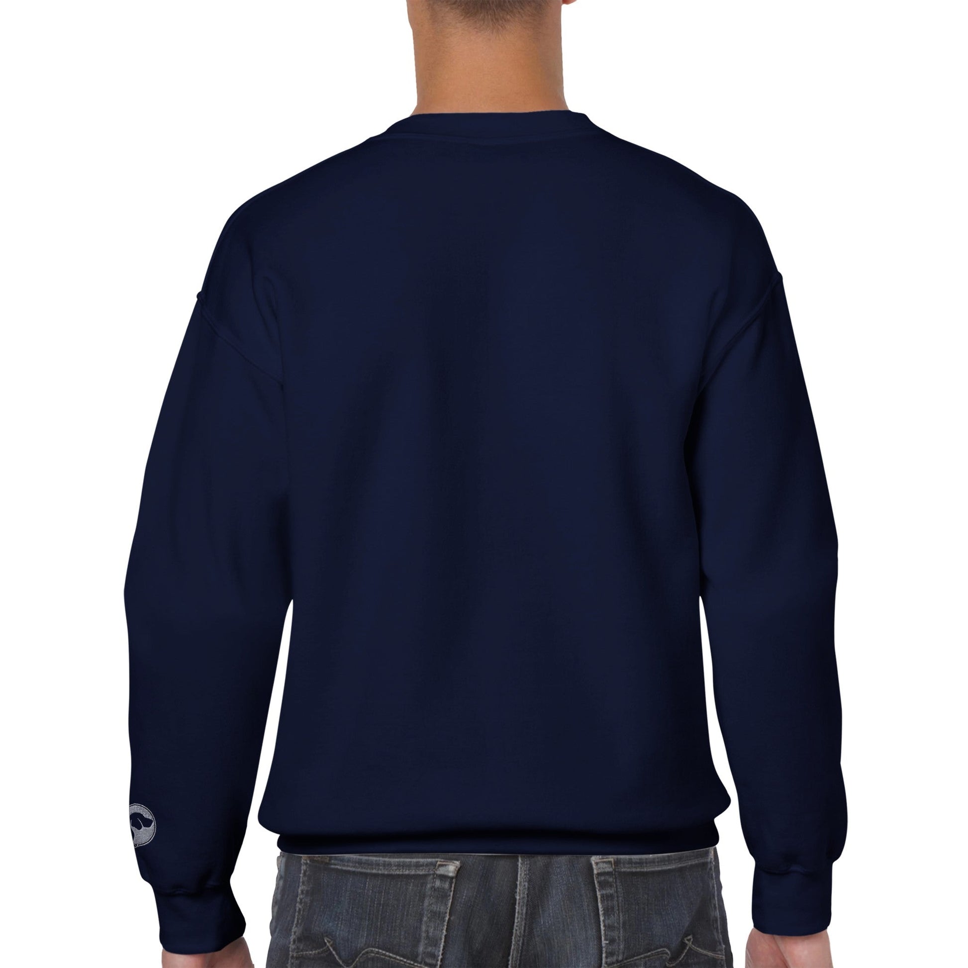 Men's Classic Crewneck Sweatshirt with Labrador Embroidered Logo - Hobbster