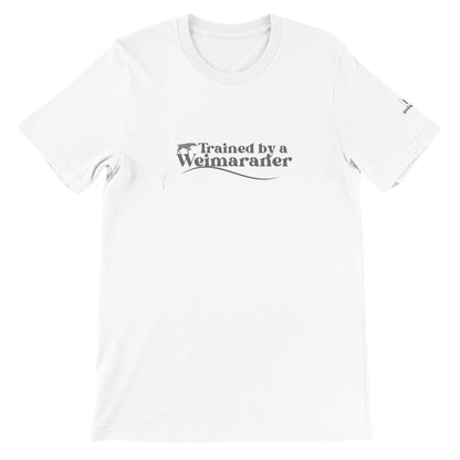 Men's Crewneck T-shirt with Weimaraner dog slogan - Hobbster
