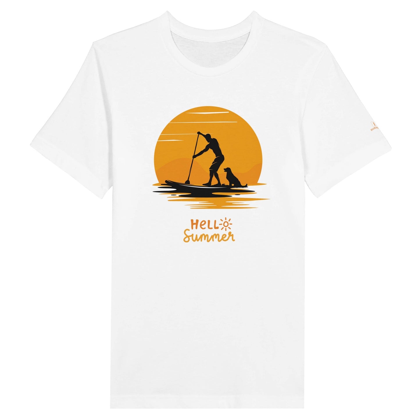 Men's Premium Hello Summer Crewneck T - shirt - Hobbster