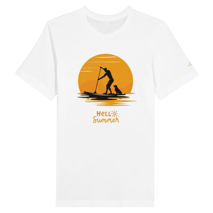 Men's Premium Hello Summer Crewneck T - shirt - Hobbster