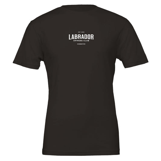 Men's Premium Labrador Owners Club Crewneck T-shirt - Hobbster