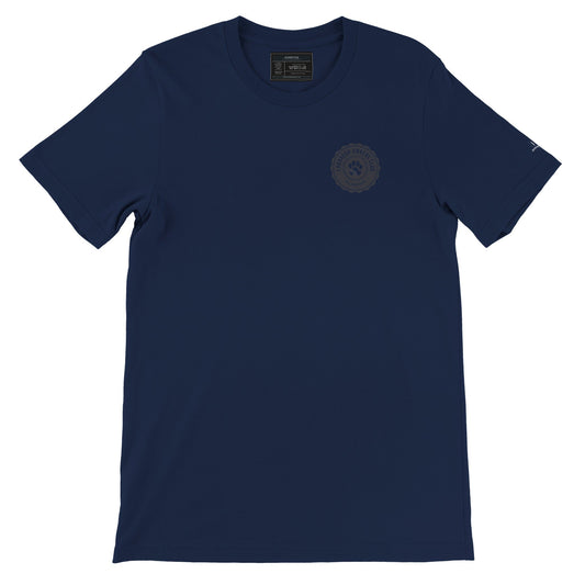 Men's Premium Labrador Owners Club T-shirt ft. Rounded Badge Logo - Hobbster