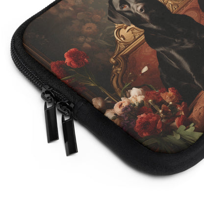 Neoprene Laptop Sleeve featuring Art Deco Labradors Design - Hobbster