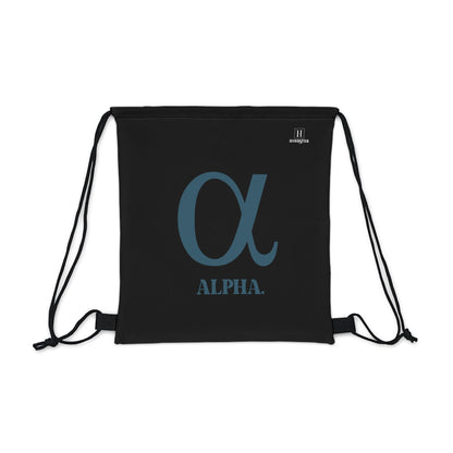 Outdoor Drawstring Bag Featuring Alpha Logo - Hobbster