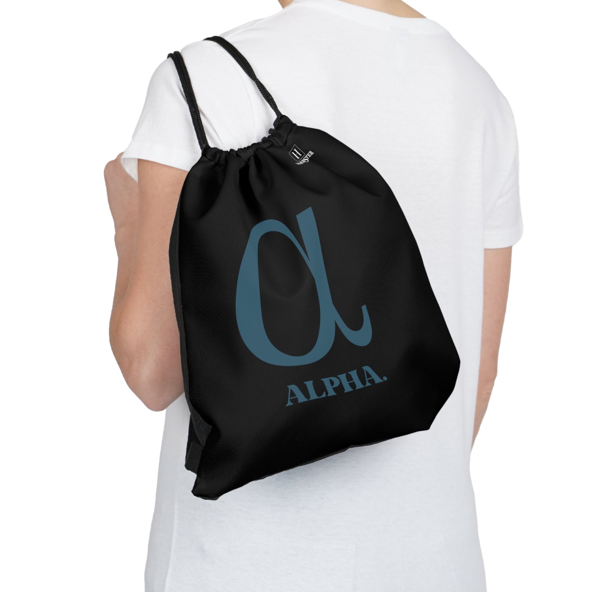 Outdoor Drawstring Bag Featuring Alpha Logo - Hobbster