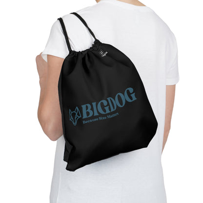 Outdoor Drawstring Bag Featuring Big Dog Slogan - Hobbster