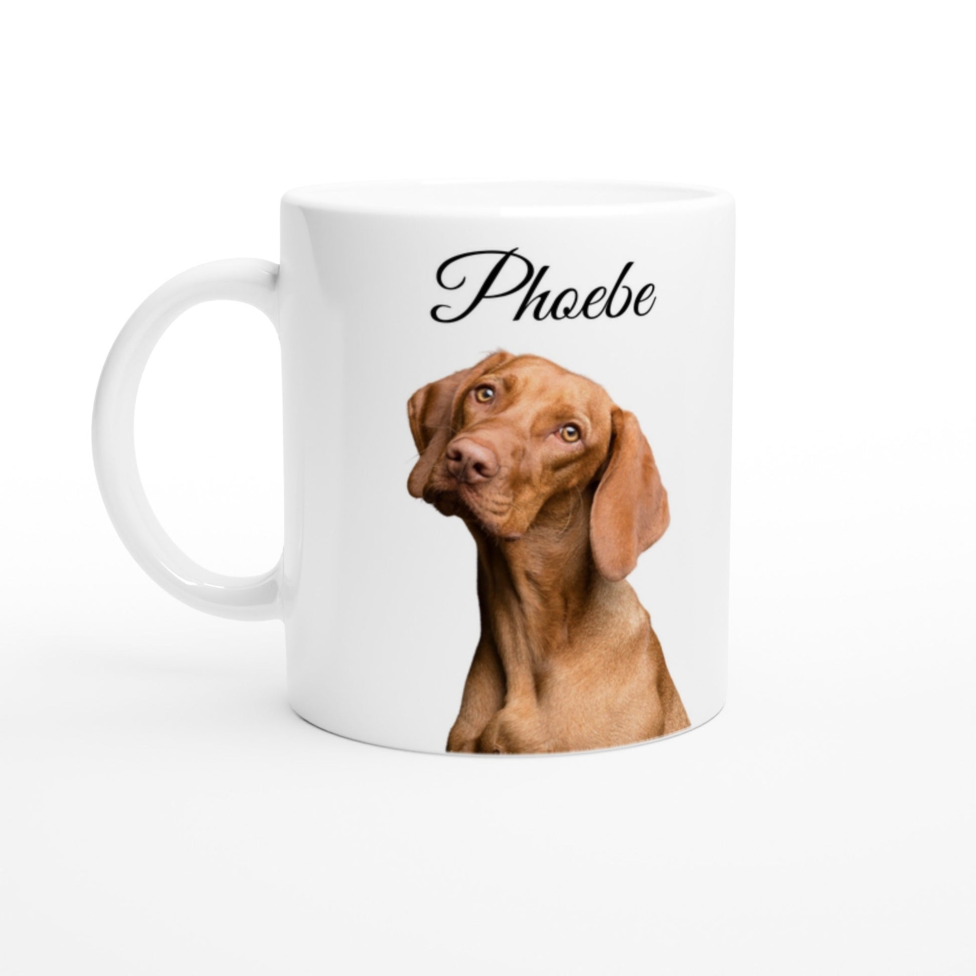 Personalised 11 0z Ceramic Mug | Add Your Own Photo To One Side, Fixed 'Dog Mama' On Other Side - Hobbster