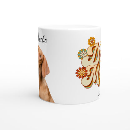 Personalised 11 0z Ceramic Mug | Add Your Own Photo To One Side, Fixed 'Dog Mama' On Other Side - Hobbster