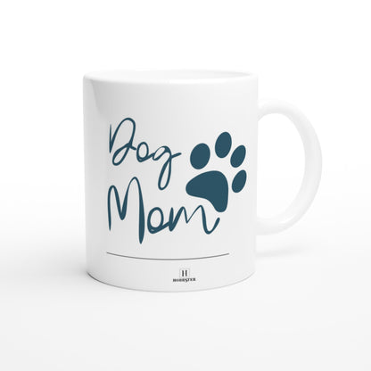 Personalised 11 0z Ceramic Mug with Picture and Dog Mum Quote - Hobbster