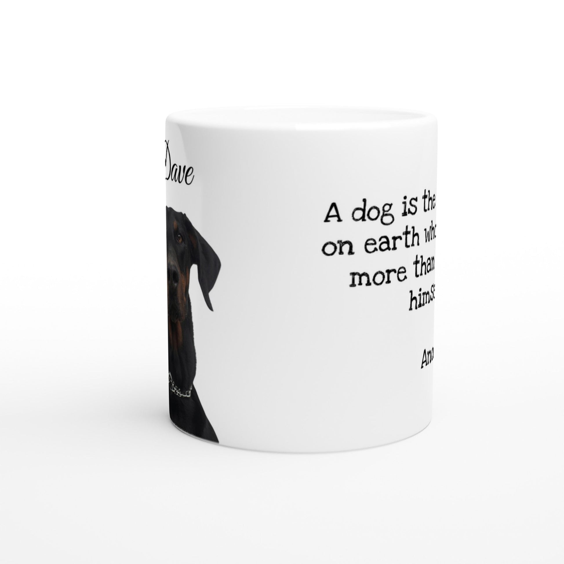 Personalised 11 0z Ceramic Mug with Picture and Quote - Hobbster