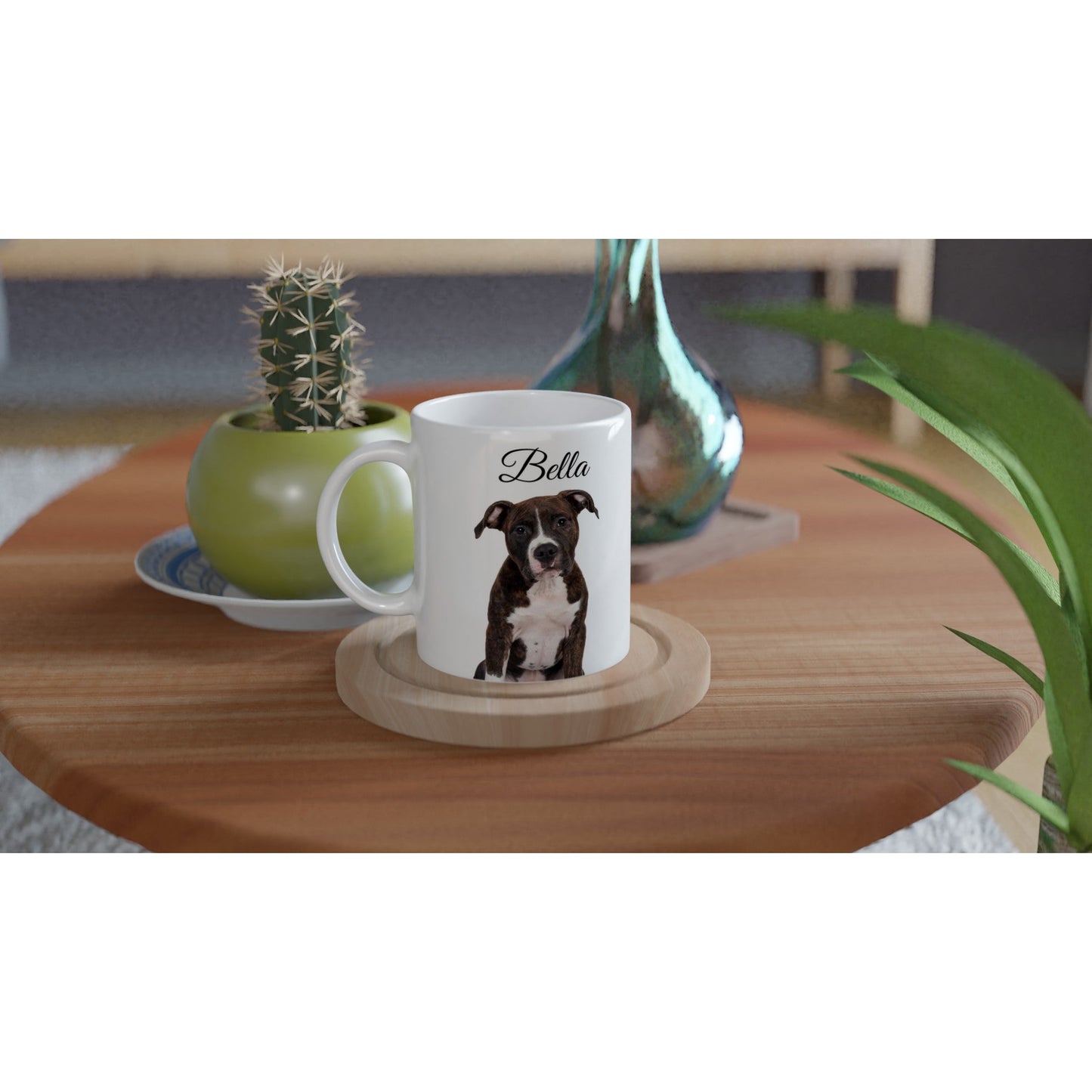 Personalised 11 0z Ceramic Mug with Your Dog Picture and Big Bones Quote - Hobbster