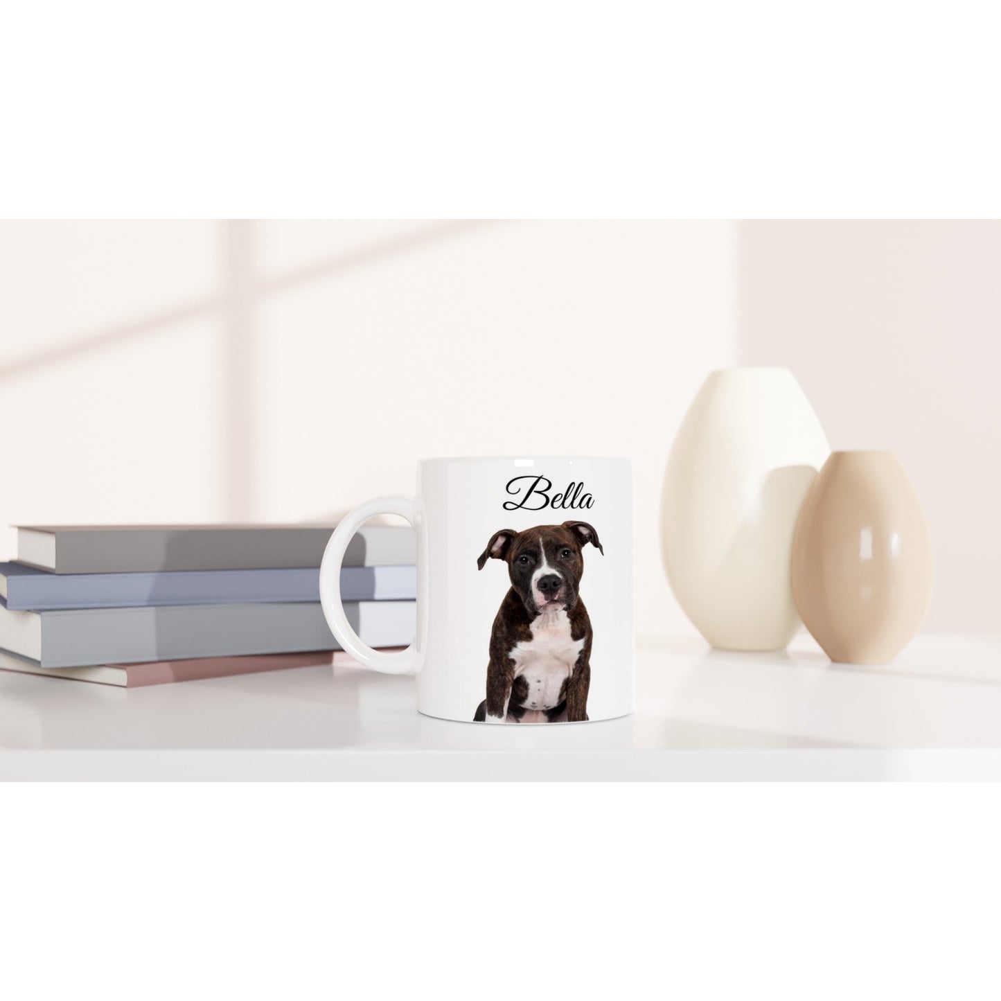 Personalised 11 0z Ceramic Mug with Your Dog Picture and Big Bones Quote - Hobbster