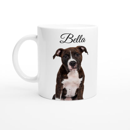 Personalised 11 0z Ceramic Mug with Your Dog Picture and Big Bones Quote - Hobbster