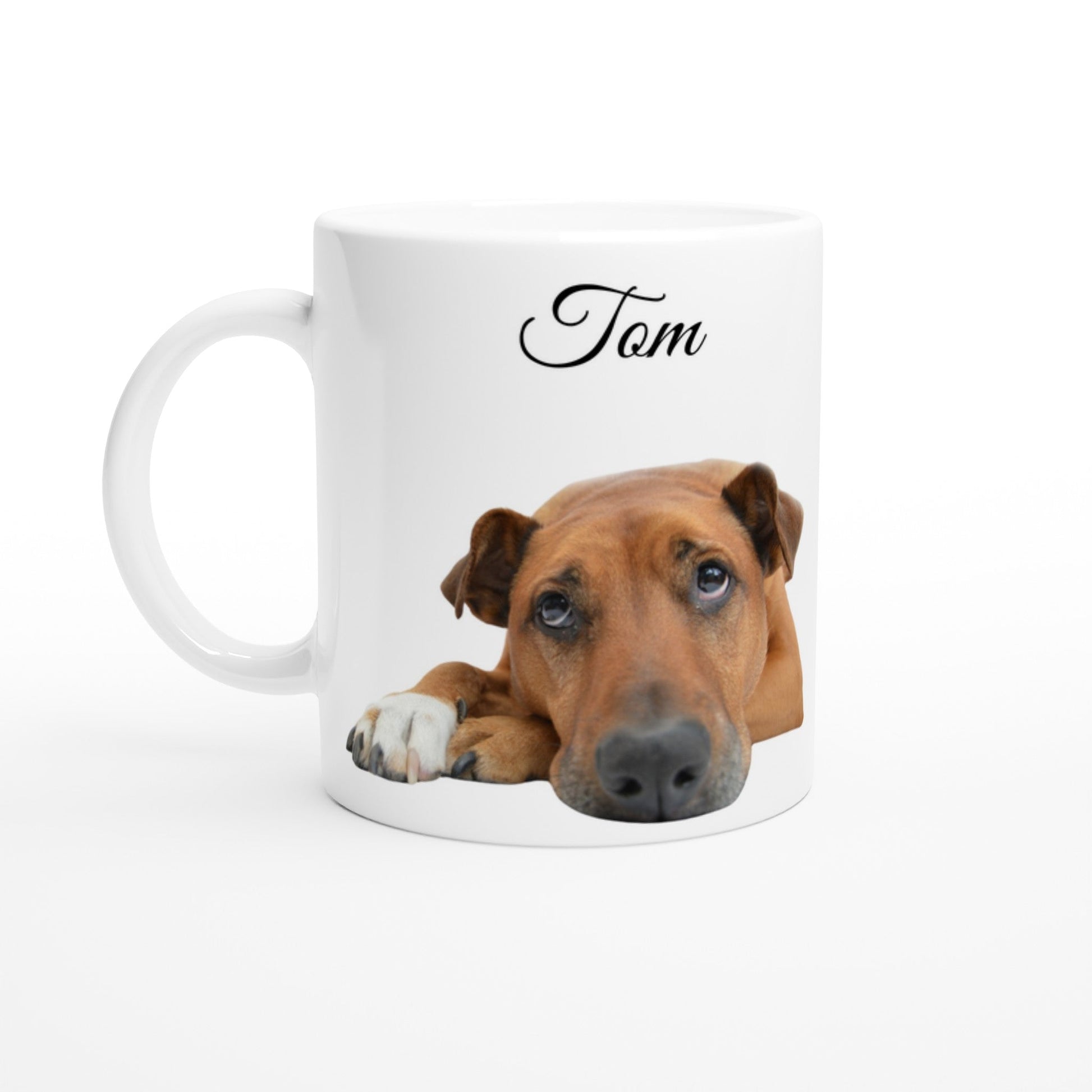 Personalised 11 0z Ceramic Mug with Your Dog Picture and Cameron Quote - Hobbster